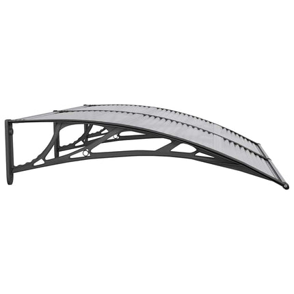 Door Canopy Black 59.1"x39.4" Polycarbonate