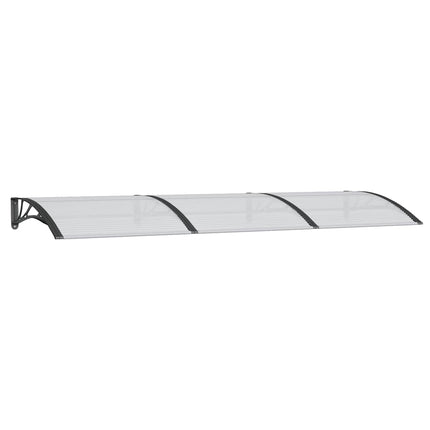 Door Canopy Black 118.1"x39.4" Polycarbonate