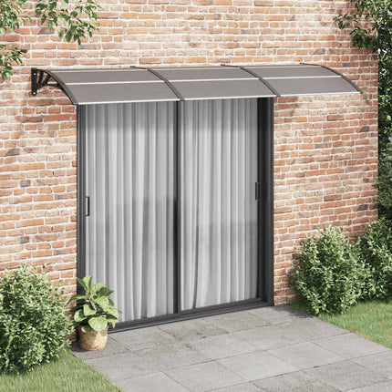 Door Canopy Black 118.1"x39.4" Polycarbonate