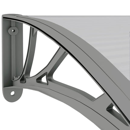 Door Canopy Gray 59.1"x29.5" Polycarbonate