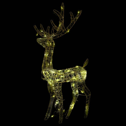 Acrylic Reindeer Christmas Decorations 3 pcs 47.2" Warm White
