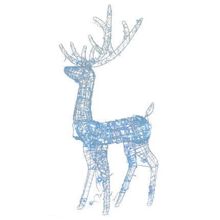 Acrylic Reindeer Christmas Decorations 2 pcs 47.2" Cold White