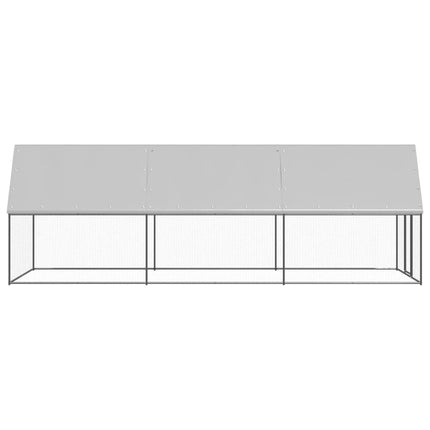 Outdoor Chicken Cage 6.6‘x19.7‘x6.6‘ Galvanized Steel