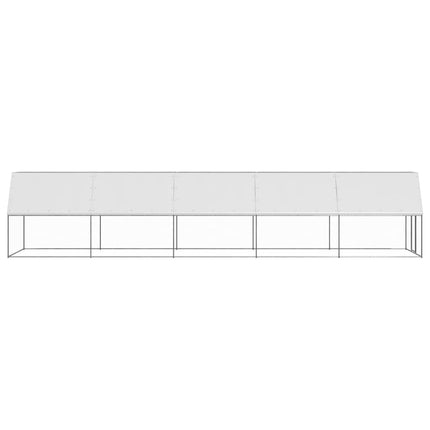 Outdoor Chicken Cage 6.6‘x32.8‘x6.6‘ Galvanized Steel
