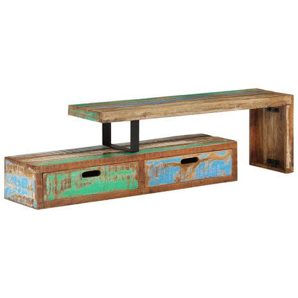 TV Stand (46.5"–78.7") x 11.8" x 15.7" Solid Wood Reclaimed