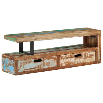 TV Stand (46.5"–78.7") x 11.8" x 15.7" Solid Wood Reclaimed