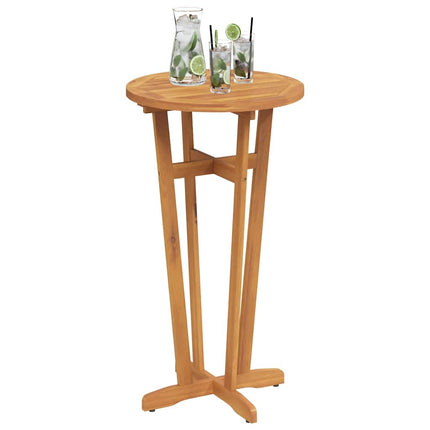 Patio Bar Table Ø23.6"x41.3" Solid Wood Acacia