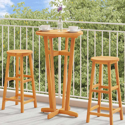 Patio Bar Table Ø23.6"x41.3" Solid Wood Acacia