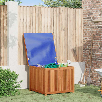Patio Storage Box 29.5"x29.5"x22.8" Solid Wood Acacia