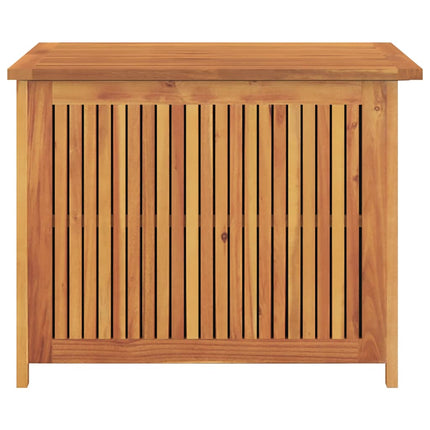 Patio Storage Box 29.5"x29.5"x22.8" Solid Wood Acacia
