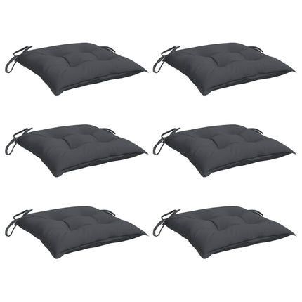 Chair Cushions 6 pcs Anthracite 15.7"x15.7"x2.8" Oxford Fabric
