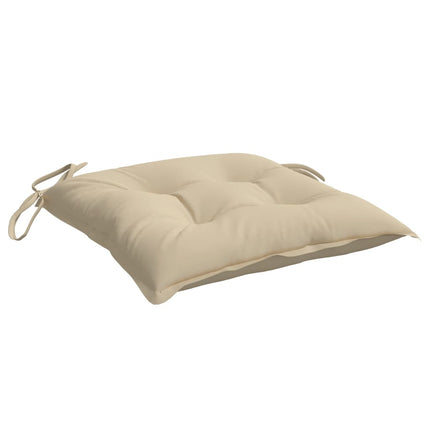 Chair Cushions 4 pcs Beige 15.7"x15.7"x2.8" Oxford Fabric