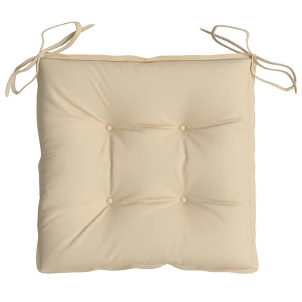 Chair Cushions 4 pcs Beige 15.7"x15.7"x2.8" Oxford Fabric