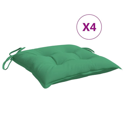 Chair Cushions 4 pcs Green 15.7"x15.7"x2.8" Oxford Fabric