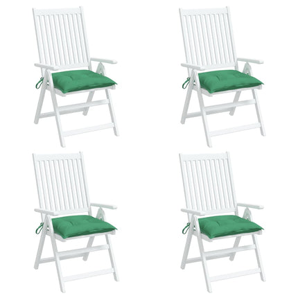Chair Cushions 4 pcs Green 15.7"x15.7"x2.8" Oxford Fabric