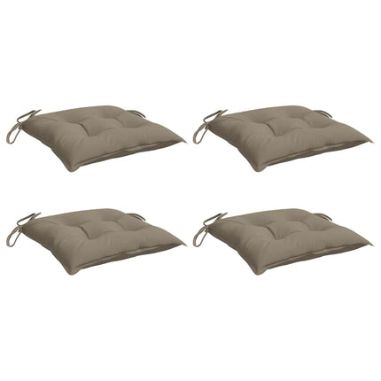 Chair Cushions 4 pcs Taupe 15.7"x15.7"x2.8" Oxford Fabric