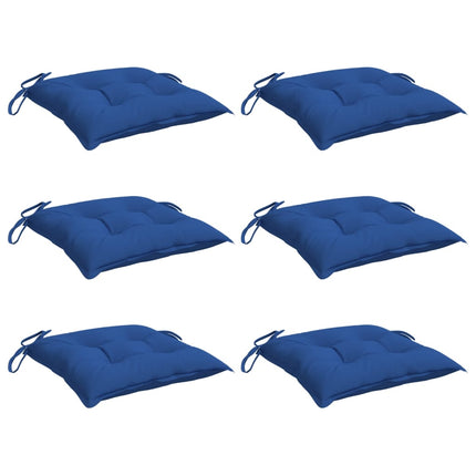 Chair Cushions 6 pcs Blue 15.7"x15.7"x2.8" Oxford Fabric