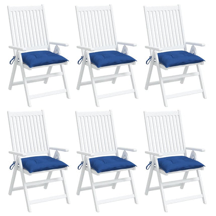 Chair Cushions 6 pcs Blue 15.7"x15.7"x2.8" Oxford Fabric