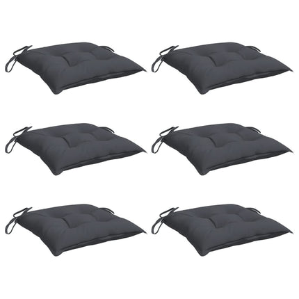 Chair Cushions 6 pcs Anthracite 19.7"x19.7"x2.8" Oxford Fabric