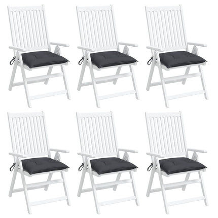 Chair Cushions 6 pcs Anthracite 19.7"x19.7"x2.8" Oxford Fabric