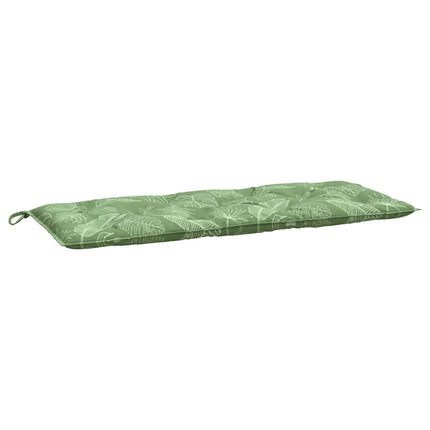 Garden Bench Cushions 2pcs Leaf Pattern 47.2"x19.7"x2.8" Fabric