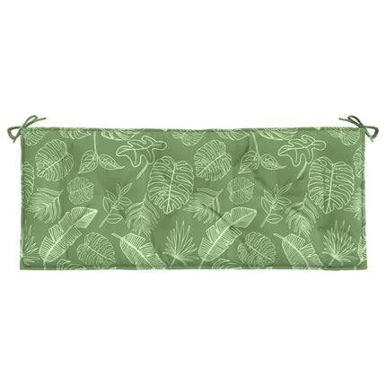 Garden Bench Cushions 2pcs Leaf Pattern 47.2"x19.7"x2.8" Fabric
