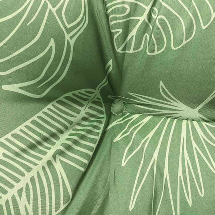 Garden Bench Cushions 2pcs Leaf Pattern 47.2"x19.7"x2.8" Fabric