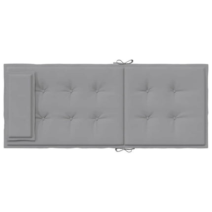 Highback Chair Cushions 6 pcs Gray Oxford Fabric