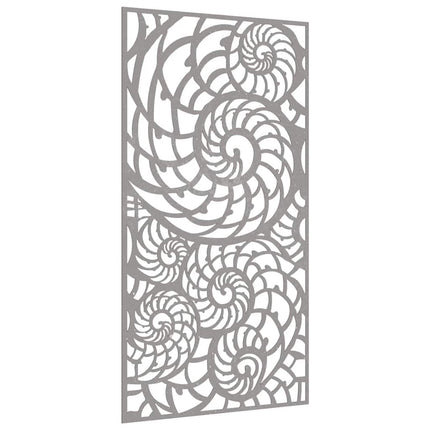 Patio Wall Decoration 41.3"x21.7" Corten Steel Shell Design