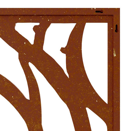 Patio Wall Decoration 41.3"x21.7" Corten Steel Shell Design