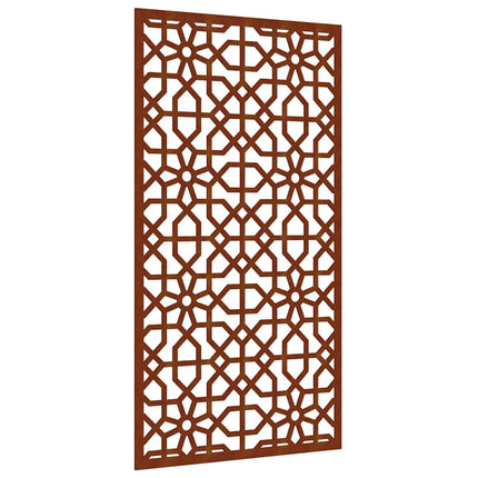 Patio Wall Decoration 41.3"x21.7" Corten Steel Moorish Design