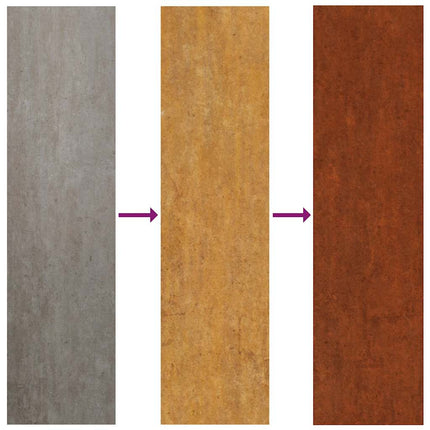 Patio Wall Decorations 2pcs 41.3"x21.7" Corten Steel Flower Design