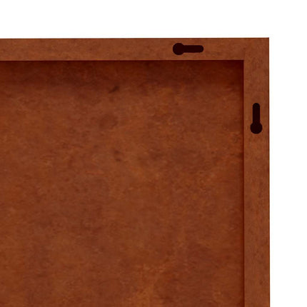 Patio Wall Decoration 41.3"x21.7" Corten Steel Skyline Design