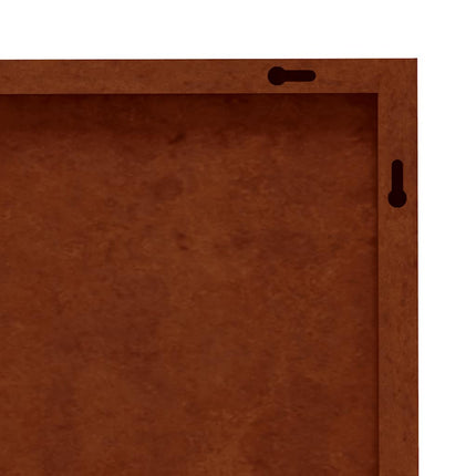 Patio Wall Decoration 21.7"x21.7" Corten Steel Grass Design