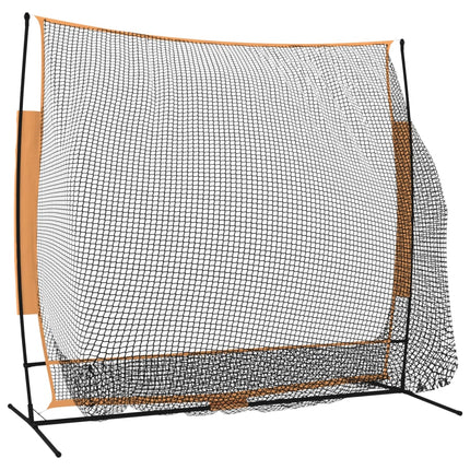 Golf Practice Net Black and Orange 84.6"x42.1"x85" Polyester