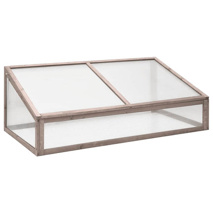 Greenhouse Gray 43.3"x22.0"x15.4" Fir Wood