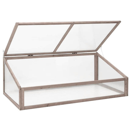 Greenhouse Gray 43.3"x22.0"x15.4" Fir Wood