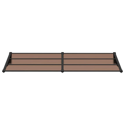Door Canopy Black 94.1"x35.4" Polycarbonate