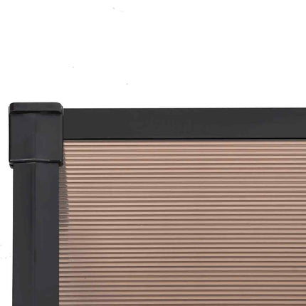 Door Canopy Black 94.1"x35.4" Polycarbonate