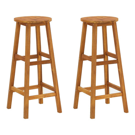 Garden Bar Set Natural Acacia Wood Solid Acacia Wood Compact