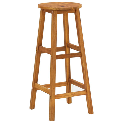 Garden Bar Set Natural Acacia Wood Solid Acacia Wood Compact