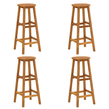 5 Piece Patio Bar Set Solid Wood Acacia