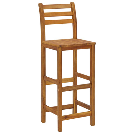 7 Piece Patio Bar Set Solid Wood Acacia