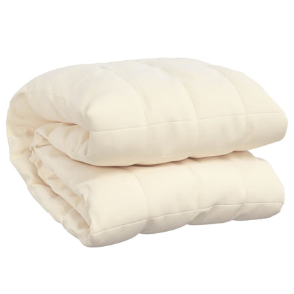 Weighted Blanket Light Cream 55.1"x78.7" 13.2 lb Fabric