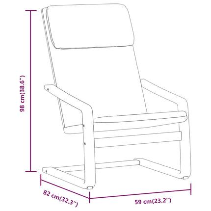 Relaxing Chair with Footstool Light Gray Fabric