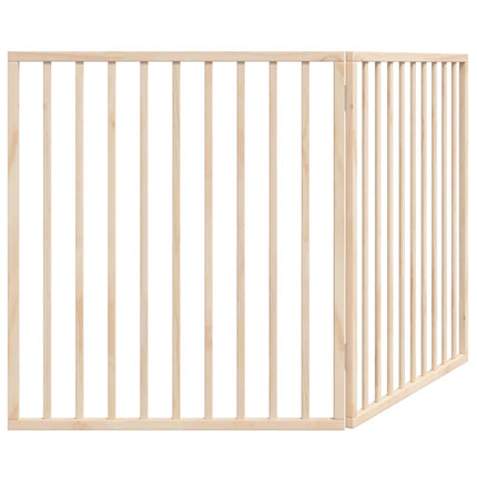 Dog Gate Foldable 2 Panels 63.0 " Poplar Wood