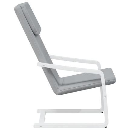 Relaxing Chair Light Gray Fabric