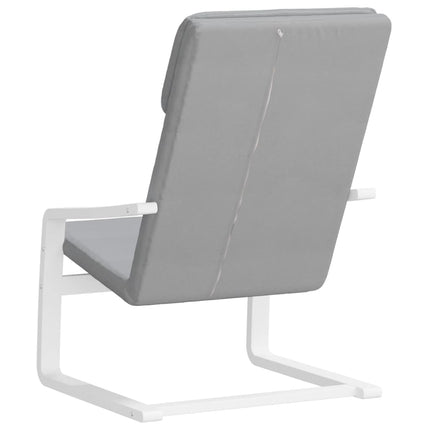 Relaxing Chair Light Gray Fabric