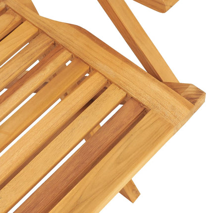 Garden Dining Set Natural Teak Solid Teak Wood 5 Piece Set