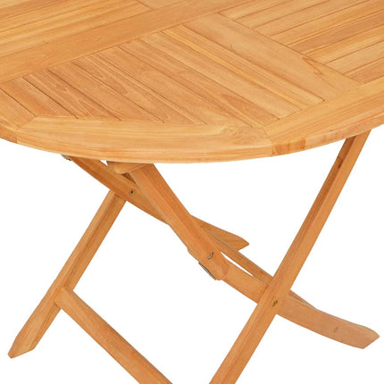 Garden Dining Set Natural Teak Solid Teak Wood 5 Piece Set